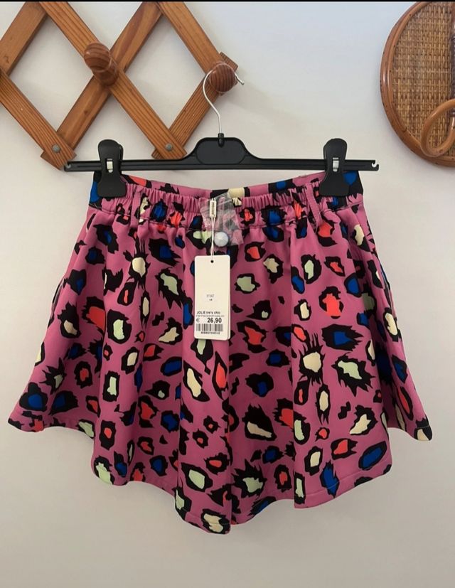 Pantaloncino effetto gonna