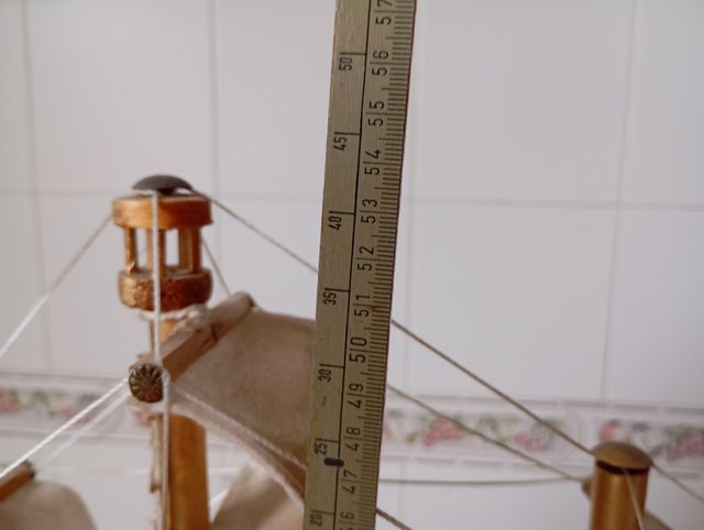 Barco velero madera hecho a mano