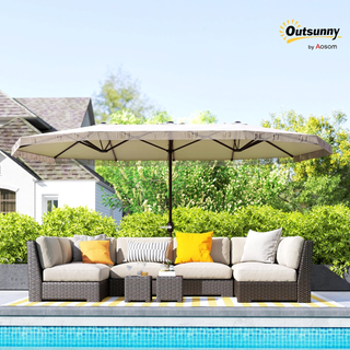 Ombrellone Doppio 450x265 cm con Manovella, Prese