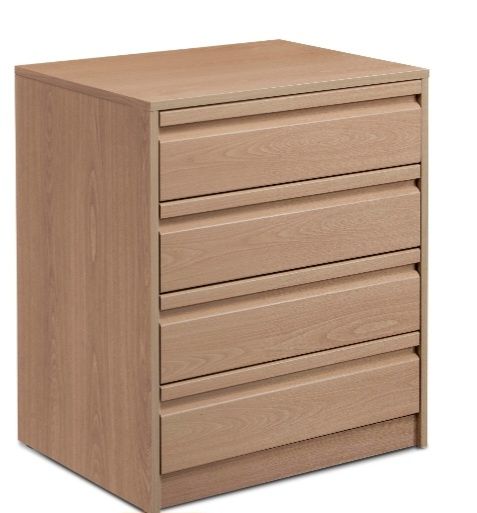 Armario 5 cajones - Madera - Beige