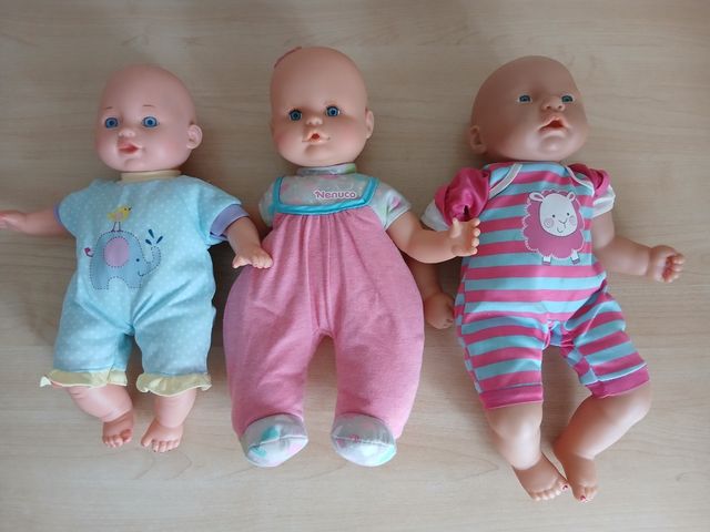 3 Bambolotti Nenuco e borsa viaggio