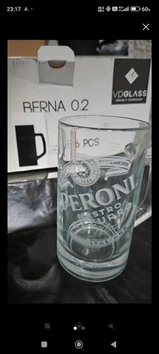 6 Bicchieri Birra Peroni 0.2L