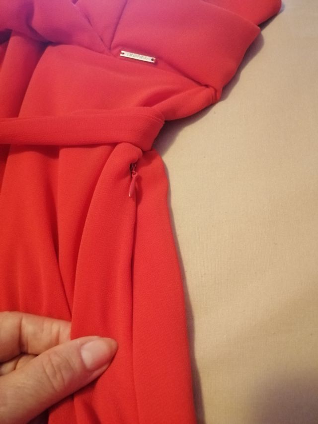 Vestito lungo rosso elegante