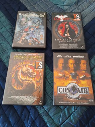 4 Películas DVD: Mago Merlín, El Cuervo, Mortal Ko