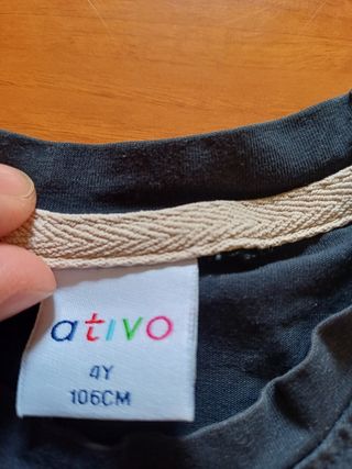 T-shirt bimbo blu Ativo