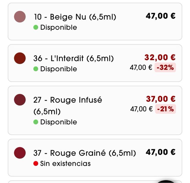 Givenchy Le Rouge Interdit - Labial Rojo Mate 37