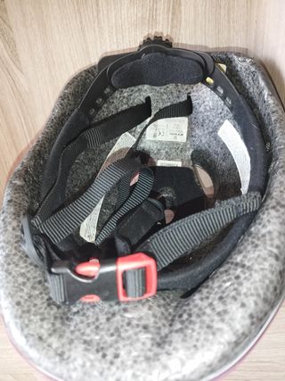 Casco bicicletta taglia M, b-twin, color fucsia.