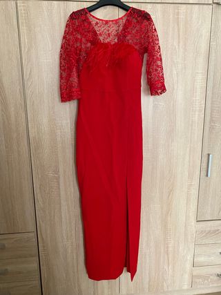 Vestido rojo Silvia Navarro - Fiesta