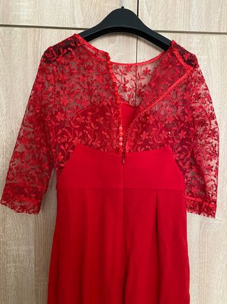 Vestido rojo Silvia Navarro - Fiesta