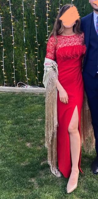 Vestido rojo Silvia Navarro - Fiesta
