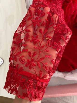 Vestido rojo Silvia Navarro - Fiesta