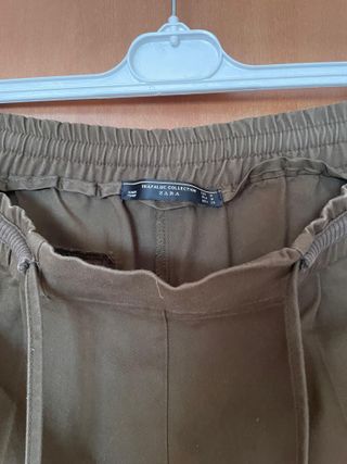 Pantaloni Zara verde oliva Tg M