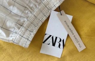 Shorts bermuda Zara - Blanco - 100% cotton