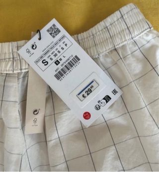 Shorts bermuda Zara - Blanco - 100% cotton