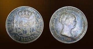 20 Reales España 1855 Isabel II