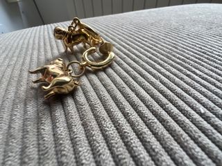 Pendientes Bulldog Frances dorado