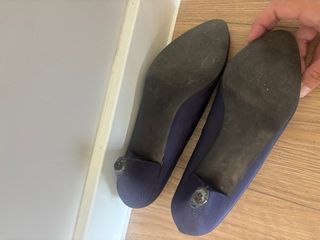 Zapatos tacón azul marino