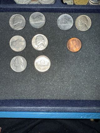 Lote de Monedas USA: Jefferson Nickels + Cent