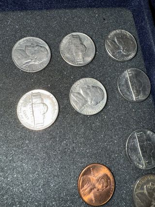 Lote de Monedas USA: Jefferson Nickels + Cent