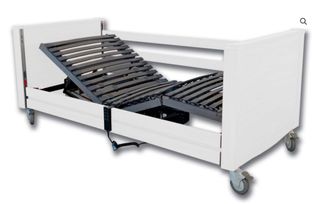 Cama articulada eléctrica madera blanca de 1,35