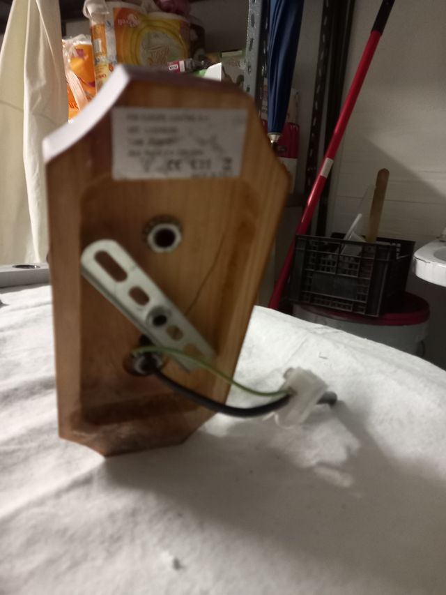 Coppia Lampade da Parete Rustica - Metallo Legno