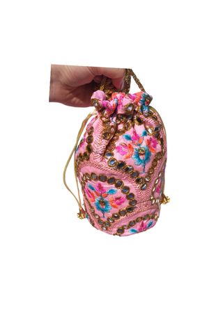 Bolsito bombonera, bolsorosa bordado, bolso japon
