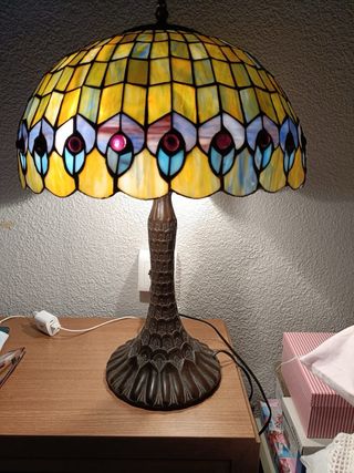 2 Lámparas estilo Tiffany - Cristal Nacar