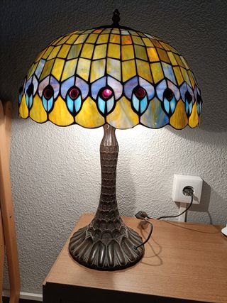 2 Lámparas estilo Tiffany - Cristal Nacar