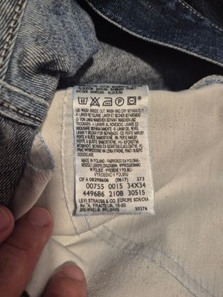 Bermudas Levi's 34 - Vaqueros