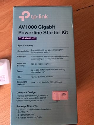 tp-link AV1000 Gigabit Powerline Kit