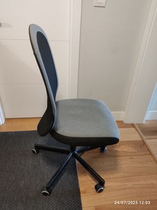 Silla escritorio giratoria gris-negro