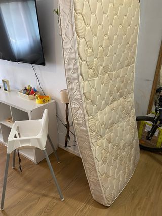 Colchón muelles 90x190 + cama plegable