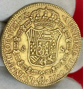 8 Escudos Carlos III 1787 Santa Fe de Nuevo Reino