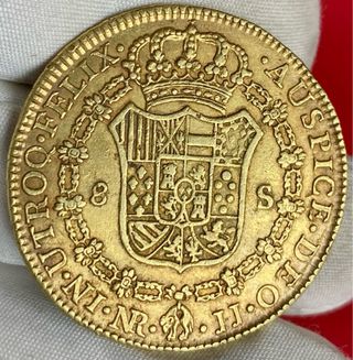 8 Escudos Carlos III 1787 Santa Fe de Nuevo Reino