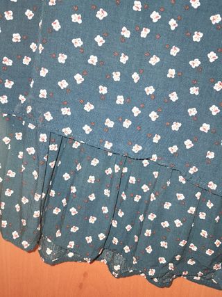 Vestido azul estampado