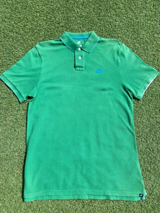 Nike Men's Green Polo Shirt - Classic Fit