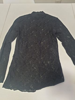 Sottogiacca pizzo nero Tg S
