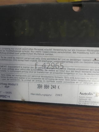 Airbag lateral delantero derecho Volkswage