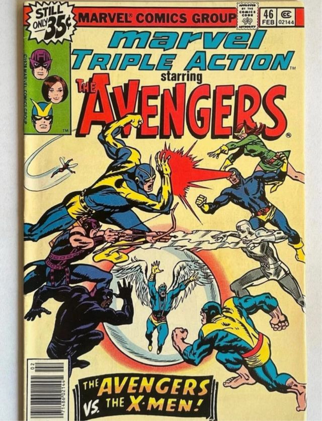 Marvel Triple Action #46 The Avengers vs The X men