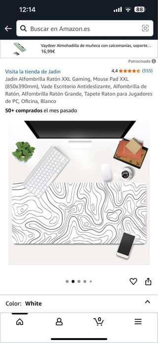 Alfombrilla ratón XXL Jadin gaming