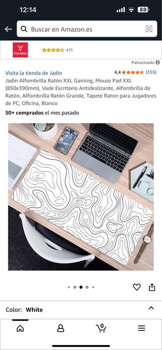 Alfombrilla ratón XXL Jadin gaming