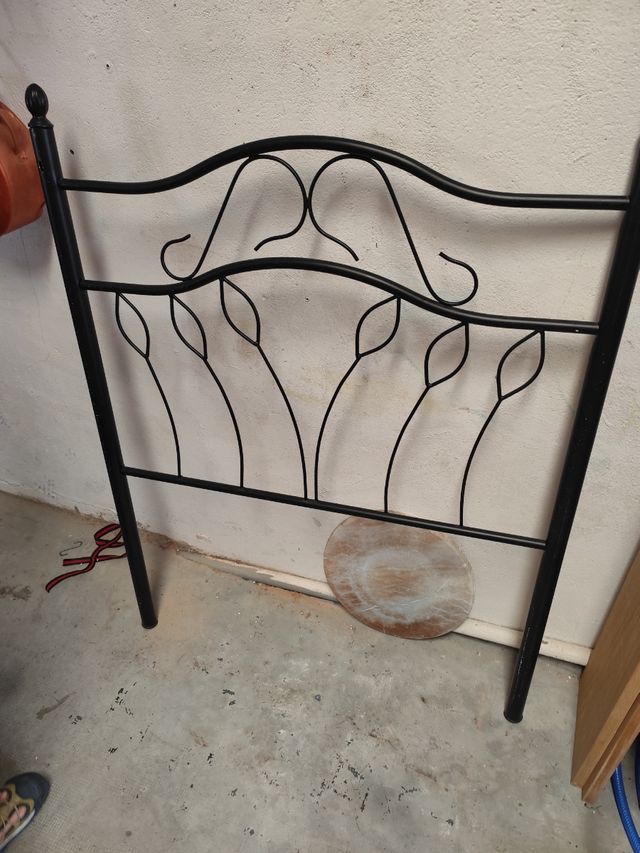 2 Cabeceros cama metal negro
