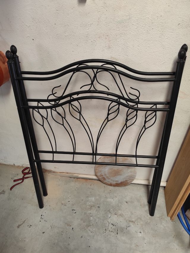 2 Cabeceros cama metal negro