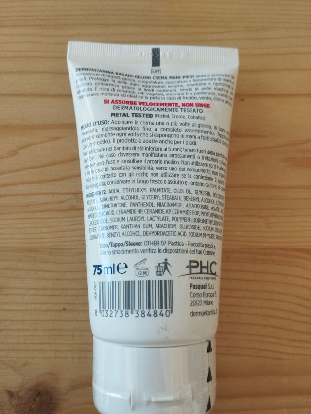 Crema Mani Dermovitamina Ragadi-Geloni 75ml