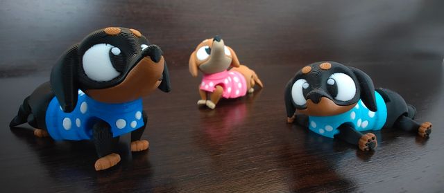 Perritos salchicha 3D
