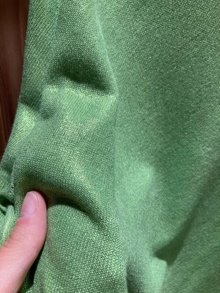 Jersey Zara verde manzana metalizado
