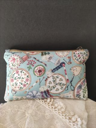 Neceser Cosmético Azul y Gris