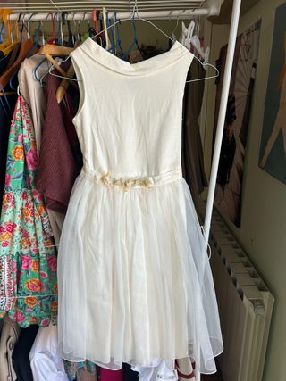 Vestido niña blanco evento