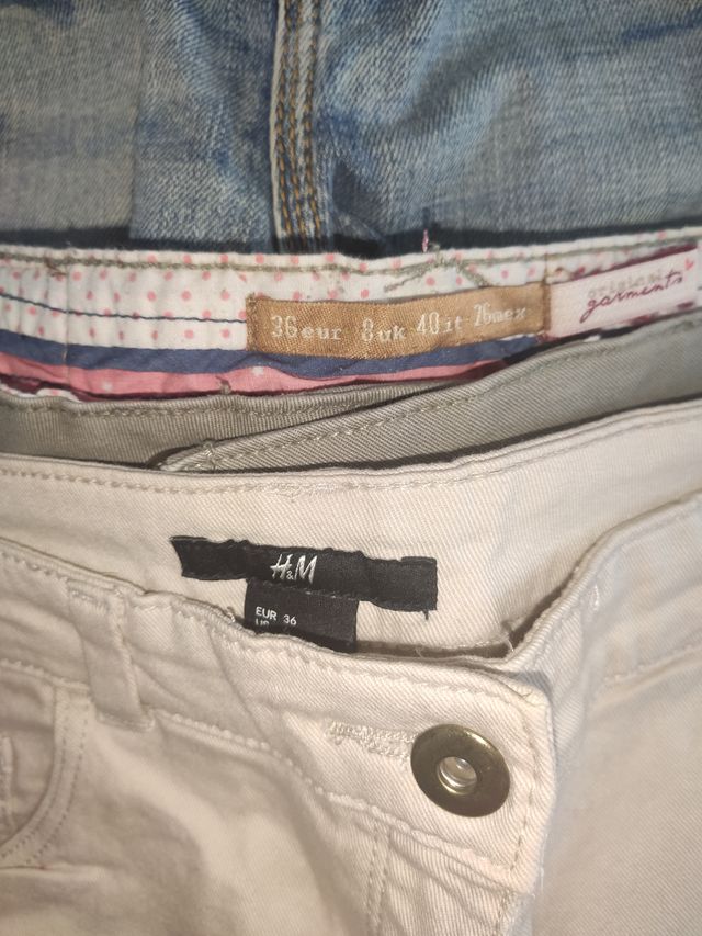 5 Shorts Donna Tg S - Beige & Blu