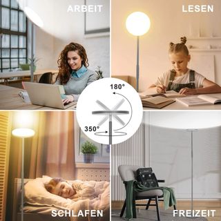 Lampada terra LED Grigia 36W